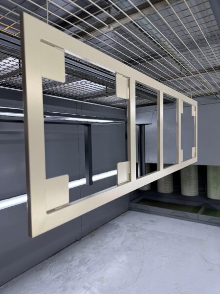 Powder coated frame