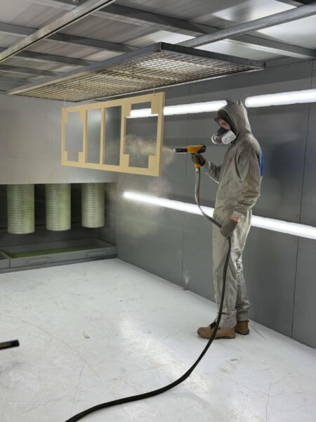Golden Beach powder being laid down by one of our Powder Pro specialists